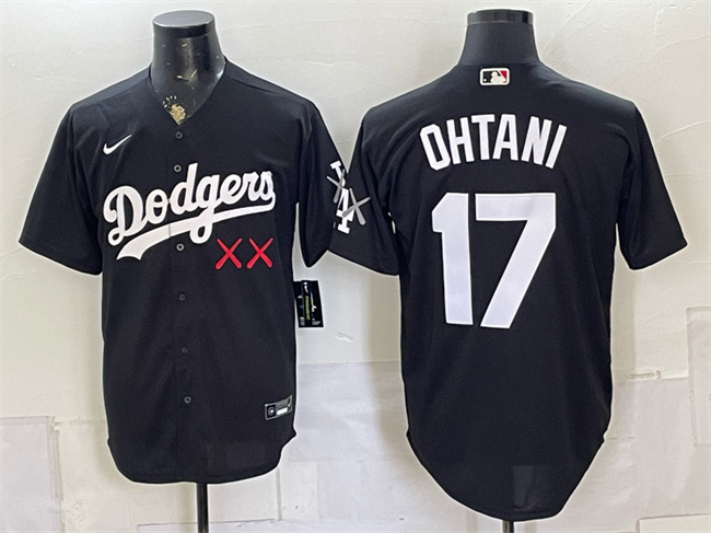 Men's Los Angeles Dodgers x KAWS #17 Shohei Ohtani Black Vapor Premier Limited Stitched Baseball Jersey Men's Los Angeles Dodgers x KAWS #17 Shohei Ohtani Black Vapor Premier Limited Stitched Baseball Jersey